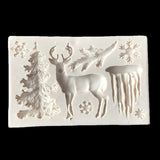 Raindeer, Icicles and Snow flake Mold