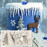 Raindeer, Icicles and Snow flake Mold
