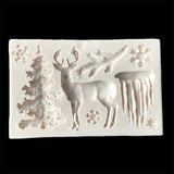 Raindeer, Icicles and Snow flake Mold