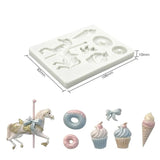 Carousel ,Cone, Cupcake and Dounut Mold